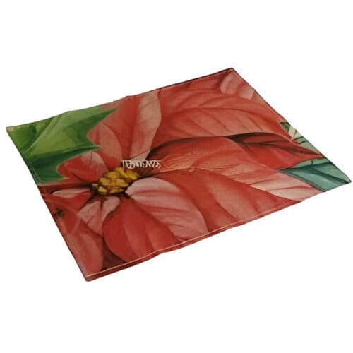 Set de table en lin avec poinsettia 45x35 cm