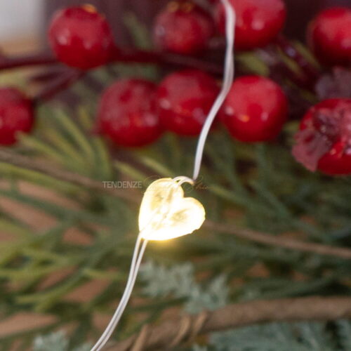luci a forma di cuore a led