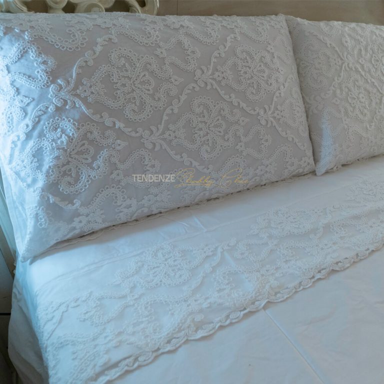 Copripiumino Alpes Blanc In Percalle Di Cotone - Set Con 2 Federe, Design Moderno, 100% Cotone - Foto 7