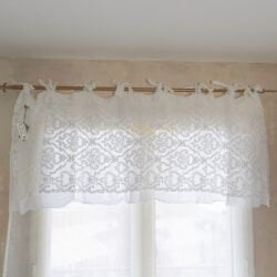 Mantovana in pizzo Arabesque Bianco Ottico