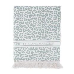 Telo mare fouta maculato verde blanc mariclo