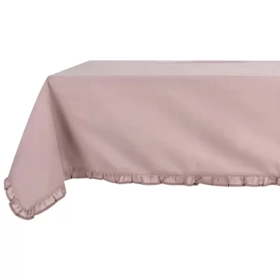 Nappe shabby chic rose antique avec galette 150x200 Infinity