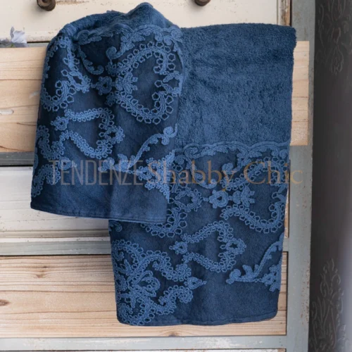 coppia in spugna viso e ospite pizzo arabesque mediterraneo-2