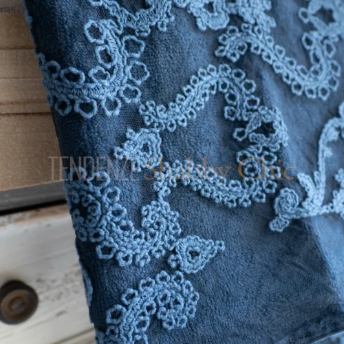 coppia in spugna viso e ospite pizzo arabesque mediterraneo 5