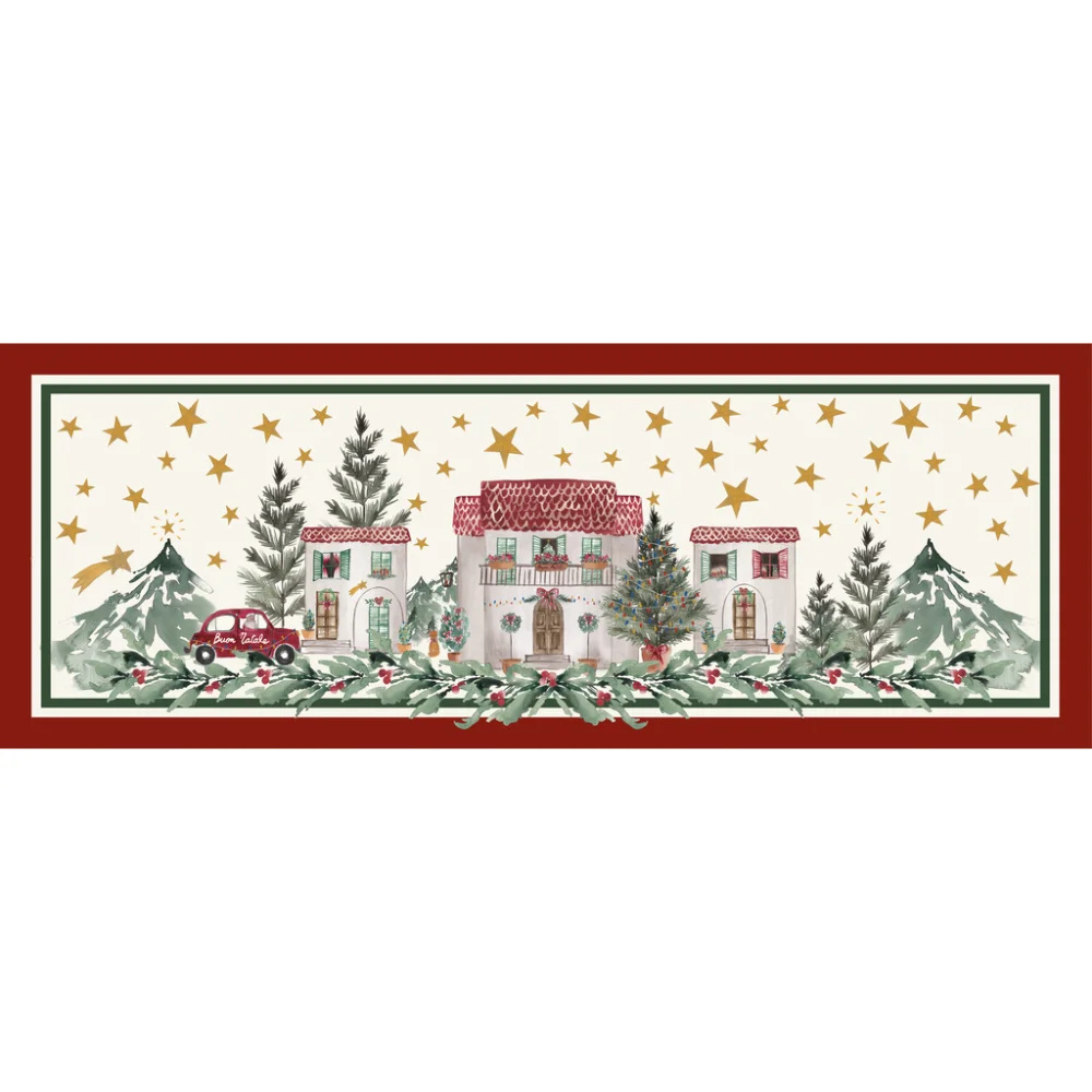 tappeto natalizio balnc mariclo