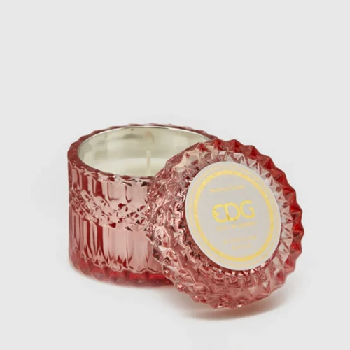 EDG Candela profumata Crystal in vasetto rosa essenza Rosa Marocchina 160gr