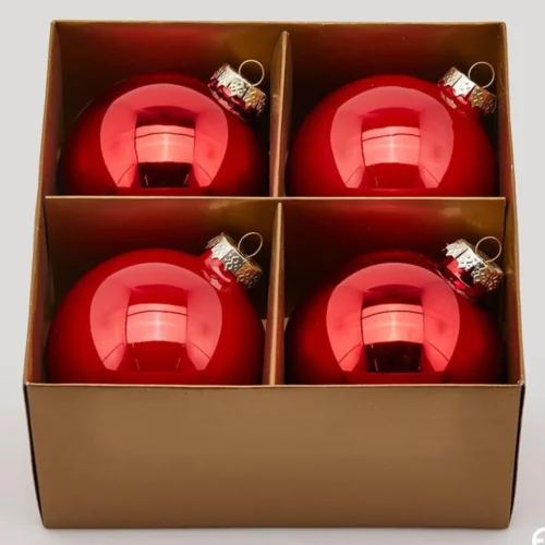 EDG palline rosse in vetro diametro 10 cm Enzo De Gasperi