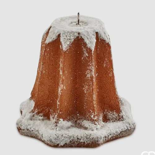 Enzo De Gasperi candela a forma di pandoro grande molto particolare dettagli di alta qualità