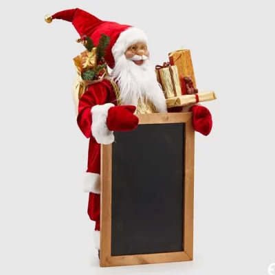 EDG Papá Noel con saco y pizarra Alt. 60 cm