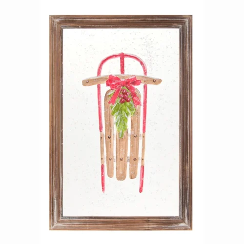 Nuvola di stoffa quadro natalizio slittino