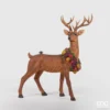 Socle de sapin de Noël Cerf naturel EDG h 102 cm