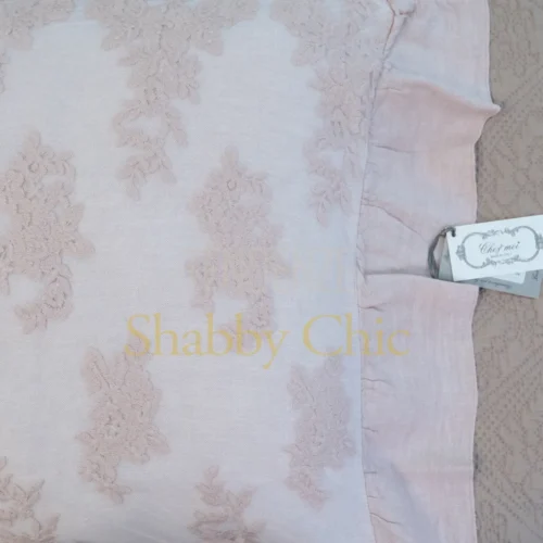 Chez Moi Federa in lino e pizzo Versailles Polvere di Cipria 50x50 7 Chez Moi Federa in lino e pizzo Versailles Polvere di Cipria 50x50 4