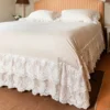 Chez Moi Housse de couette Percale + 2 taies d'oreiller Mademoiselle Flora Sahara