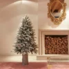EDG Albero di Natale illuminato Pino Merano innevato H 150 cm con 200 LED
