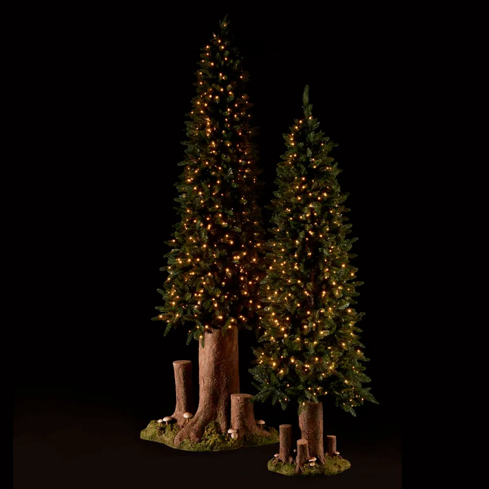 EDG Árbol de Navidad de pino delgado iluminado, altura 180 cm, con 360 LED 3 EDG Árbol de Navidad de pino delgado iluminado, altura 180 cm, con 360 LED - Imagen 3