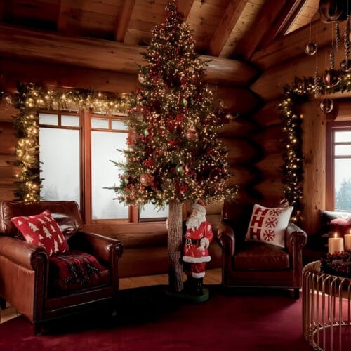 BASE TRONCO CON BABBO NATALE EDG