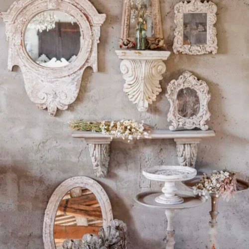 Alternative view of Blanc Mariclo Mensola shabby chic 90 cm