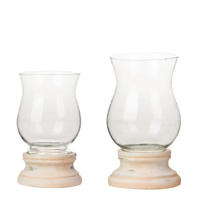 Portavelas de vidrio y cerámica - 2 tamaños