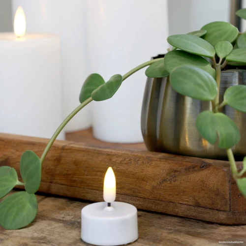 Alternative view of Bougies LED blanches Chic Antique lumière chaude