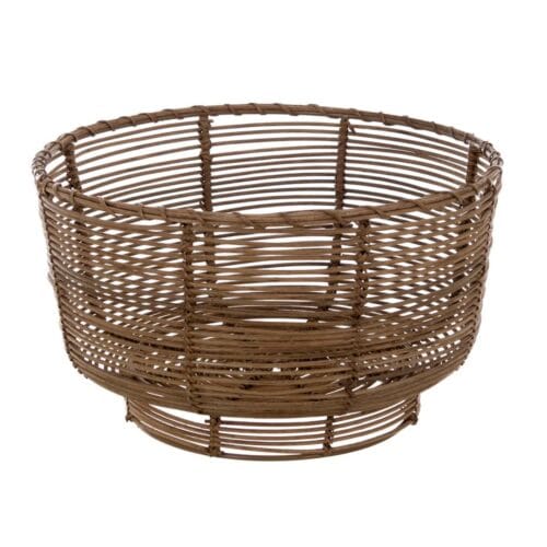 Blanc Mariclo Cestino centrotavola in rattan e metallo ∅ 33 cm