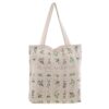Sac en coton imprimé Botanique Blanc Mariclo