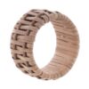 Blanc Mariclo Set 4 porta tovaglioli ad anello in rattn ∅ 5 cm Leonora collection