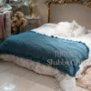 Ravello L'Atelier 17 Somier de terciopelo azul