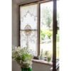 Blanc Mariclo Coppia tende per finestra ricamata Dentelle 60x220