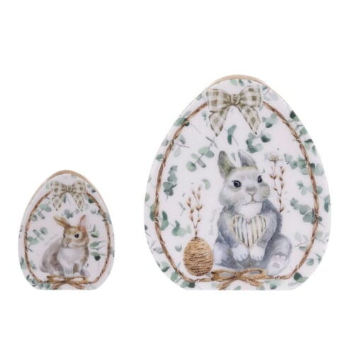Blanc Mariclo Decoro in legno con stampa coniglietto "Mon Petit Lapin" - 2 modelli