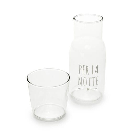 Nuvole di Stoffa Bouteille en verre borosilicaté “PER LA NOTTE”