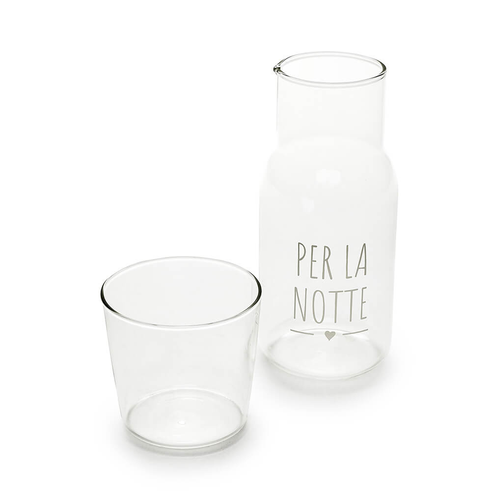 Nuvole di Stoffa Bouteille en verre borosilicaté “PER LA NOTTE”