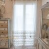 Chez Moi Tenda in lino con balze in pizzo Corinzio 140x300 Vintage Fango