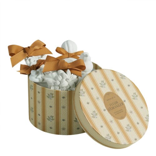 Mathilde M. Caja decorada con 5 tizas perfumadas Fleur d'Oranger