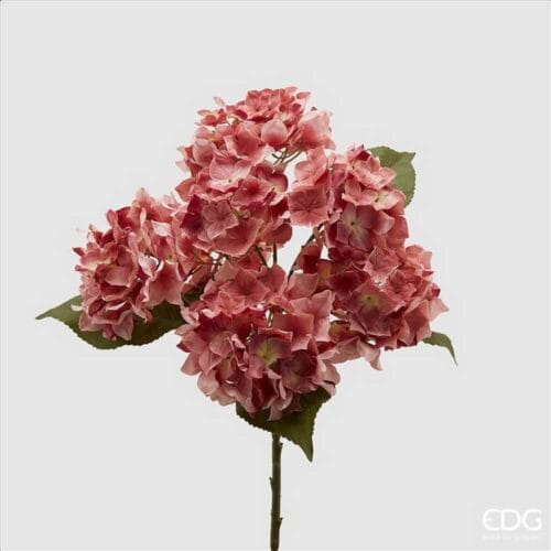 EDG Bouquet de 5 Hortensias Roses Epoque H 57 cm
