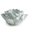Luxe Lodge Bougeoir forme nénuphar en céramique vert d'eau ∅ 14 cm