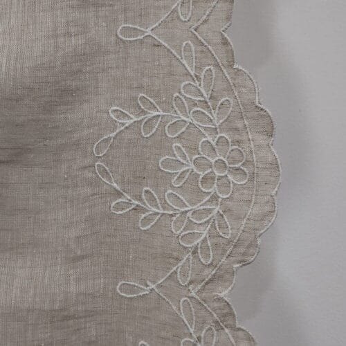 Tenda in lino Athena con decoro centrale 150x290 - immagine 3