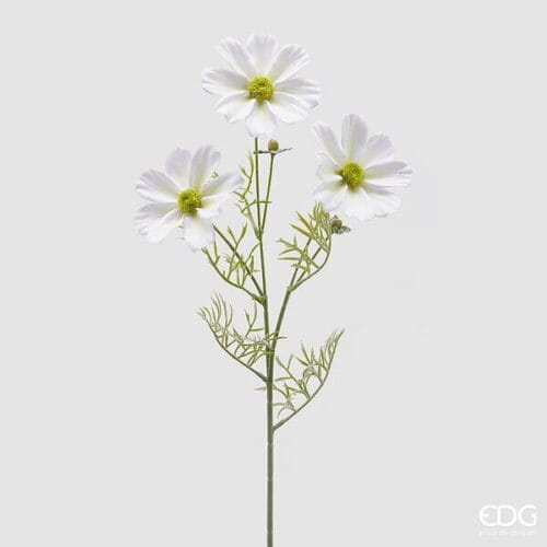 EDG Cosmos artificiel blanc 3 branches H 65 cm