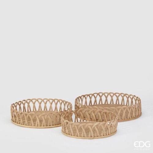 EDG Plateau rond en bambou - 3 tailles