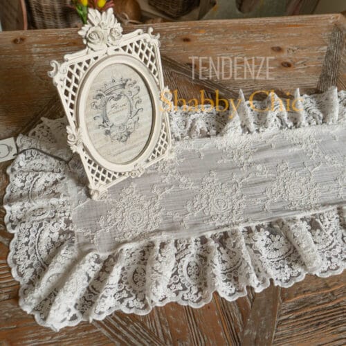 Centrino Etoile Corinzio bianco naturale 40×85 2