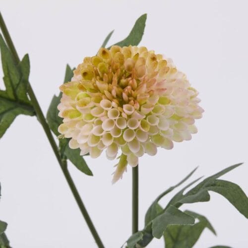 Alternative view of EDG Dahlia Artificiel Vert et Rose 3 branches et feuilles H 64 cm