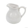 Pot à lait en porcelaine blanche Romy