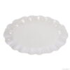 Plateau en porcelaine blanche à décors en relief Romy