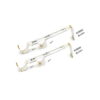 L'Atelier 17 Set supporto per doppio bastone bianco e oro
