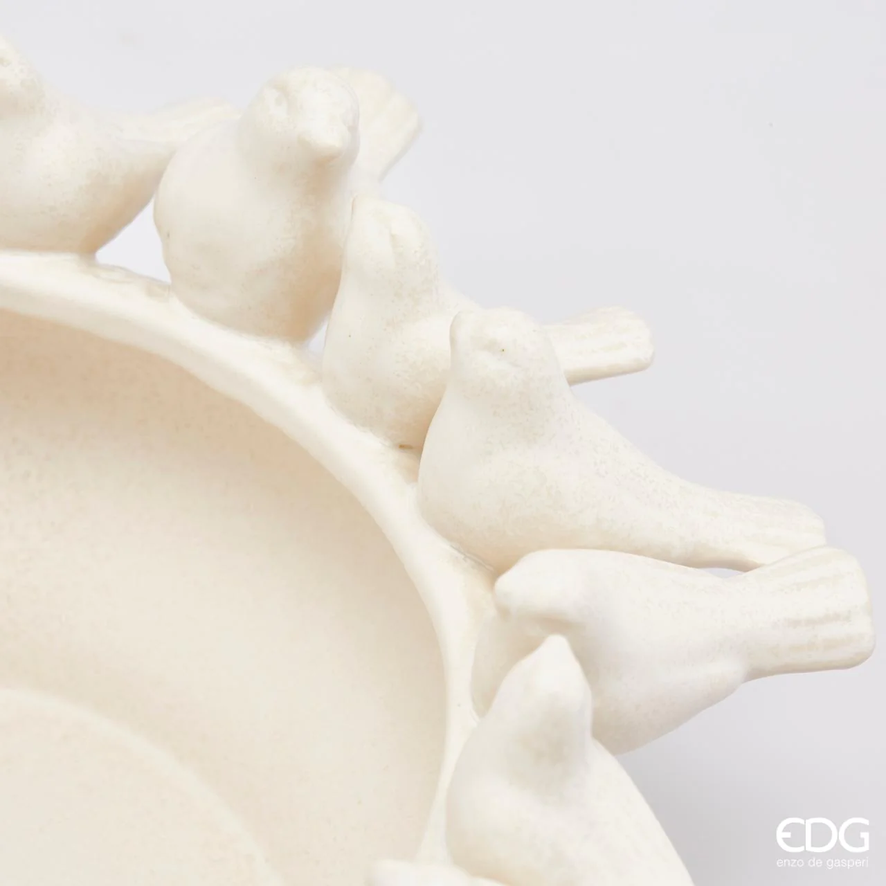 EDG Vaso in ceramica avorio con colombine H 33 cm - immagine 4