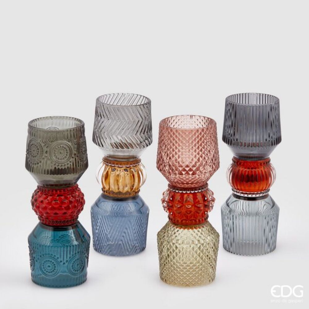 EDG Porta tealight Barceloneta H 20 - 4 colori - immagine 2
