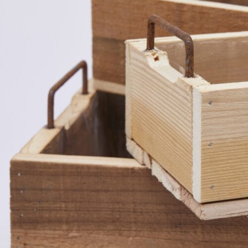 Alternative view of EDG Tris Caisses en bois avec poignées