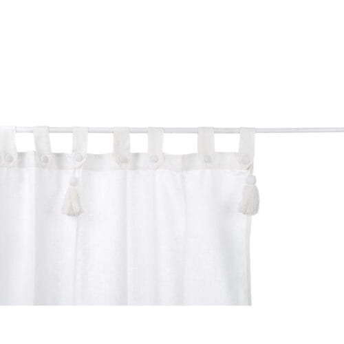 Blanc Mariclo Tenda bianca con passanti e nappe 140x300 Infinity collection