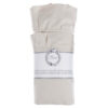 Blanc Mariclo Parure copripiumino matrimoniale con gala + 2 copriguanciali