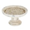 Blanc Mariclo Soporte para tartas Shabby chic con roseta central Ø 31 cm