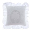 Blanc Mariclo Cuscino ricamato bianco 45x45